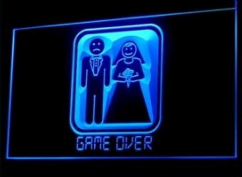 Game over LED Neon Sign